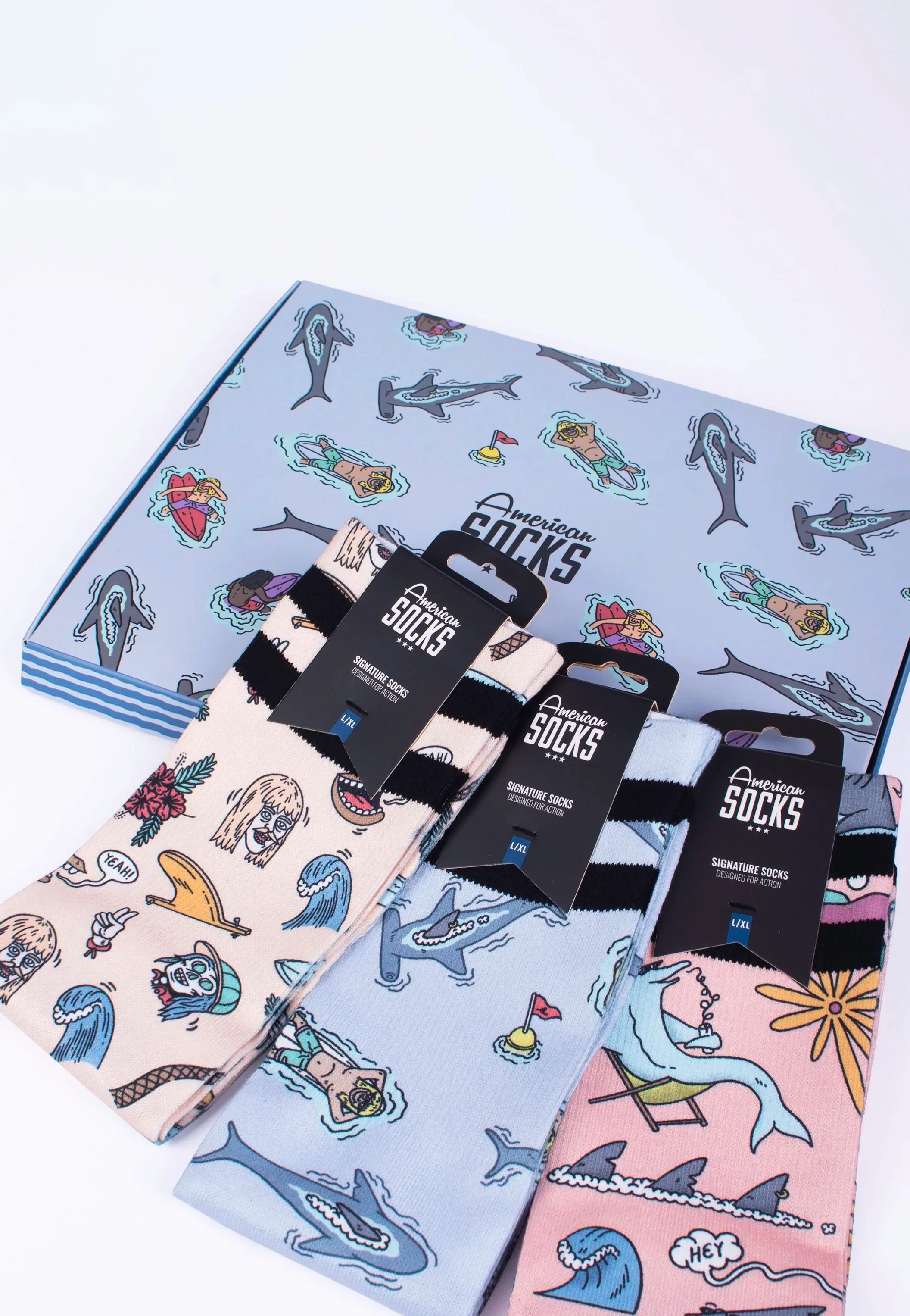 American Socks - Stinky Surfer Socks - Giftbox - Image 3