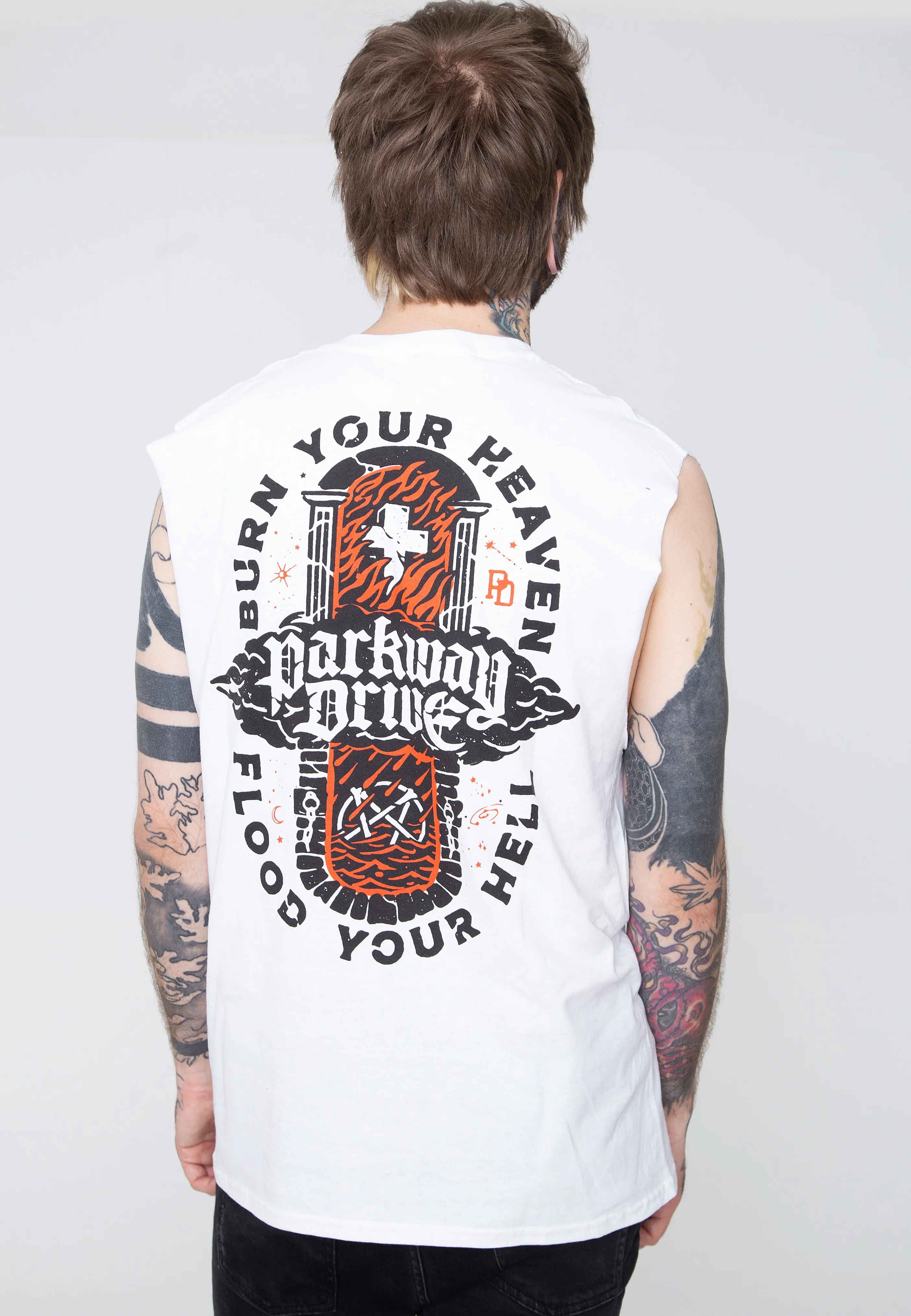 Parkway Drive - Burn Your Heaven White - Sleeveless - Image 4
